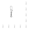 thumbnail image 1 of Paquete de 10 pines de conector de pesca Naiovety acero inoxidable Tipo 5, 1 of 6