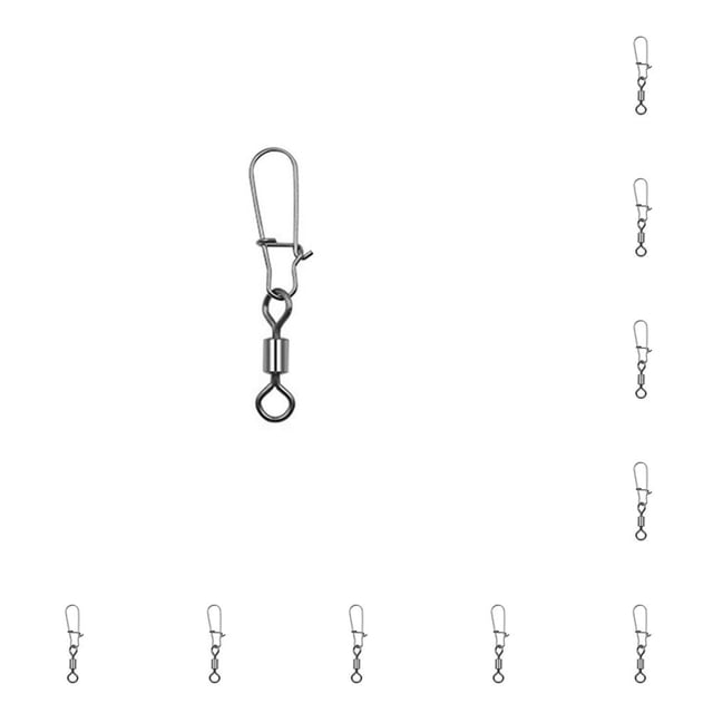 Paquete de 10 pines de conector de pesca Naiovety acero inoxidable Tipo 5