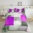 thumbnail image 2 of Manfei Abstract Artwork 3pcs King Size Comforter Sets,Gradient Ombre Bedding Comforter Set,Minimalist Geometric Super Cozy Bedding Set,Breathable Vintage Room Decoration,Reversible, 2 of 8