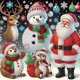 thumbnail image 1 of Kit Con Forma Especial 5D DIY Papá Noel 30x30cm, 1 of 9