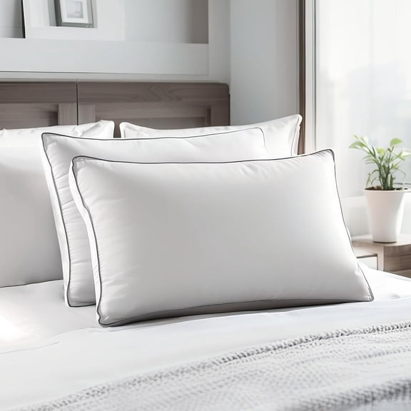 Firm Down Alternative Pillows Queen Size Set of 2