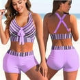 thumbnail image 4 of Women Printed Bikini Sets Summer Sexy Push Up High Waist Swimsuit Bathing Suit Beach Two Pieces Set Swimwear Female Tankni, 4 of 7