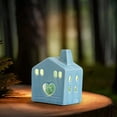 thumbnail image 4 of Ceramic LED Lighted House Figurines, Tabletop Village Decor for Party & Celebration Scene Props, Desktop Ornaments, 4 of 8