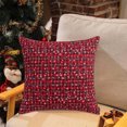 thumbnail image 1 of Christmas Snowflake Plaid Throw Pillow Cover Festive Holiday Decor For Birthday Christmas Parties Soft Cushion Cover For Couches/Chair Ideal Christmas Gift, 1 of 6