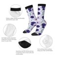 thumbnail image 3 of JUNZAN Daisies Flowers Mens Funny Socks for Men Women Colorful Fun Novelty Crew Patterned Socks, 3 of 6