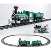 Northlight Ready to Play Animated Consumate Green (10 Pieces) Battery Powered Model Train Set