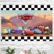 thumbnail image 2 of Fondo de vinilo para fotografía de cumpleaños de niño con temática de Mcqueen Cars para decoración de cumpleaños de niños, suministros para fiestas 2024, 2 of 6