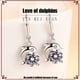 thumbnail image 5 of Fiudx Pendientes de Circonita, Elegantes Pendientes de Cobre En Forma de Gota, Elegantes Pendientes de Circonita de Metal, con Detalles de Lentejuelas, Ideales para Bodas y Fiestas, Ideales para El D, 5 of 7