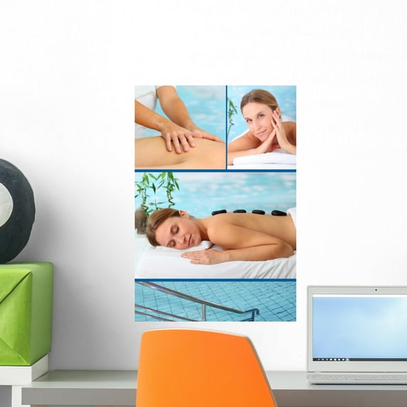 Spa Center Brochure Wall Mural by Wallmonkeys Peel and Stick Graphic (18 in H x 12 in W) WM266721