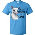 thumbnail image 3 of Inktastic Easily Distracted by Goats Cute Goat T-Shirt, 3 of 5