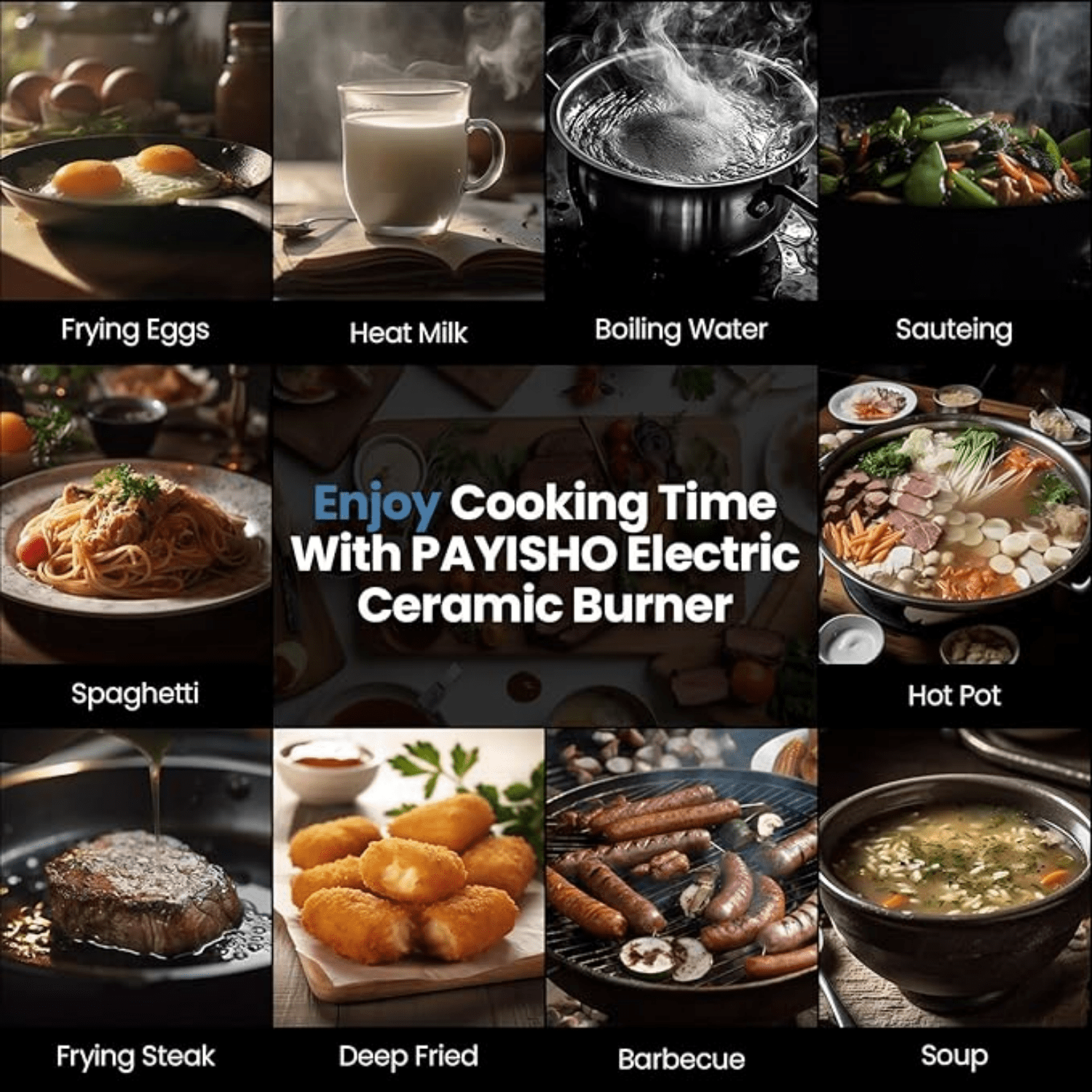 Electric Hot Plate Single Burner Portable Ceramic Cooktop For Cooking Ultra-thin Electric Stove Infrared Burner Cooker,24-Hour Timer Child ty Lock,Compatible With All Cookware 1800W