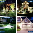 thumbnail image 4 of Solar Lights Outdoor, 10 pack, 4 Lighting Modes, IP65 Waterproof, Auto On/Off Solar Spotlights for Yard, Garden, Pathway - Cool White, 4 of 7