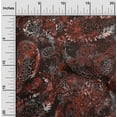 thumbnail image 2 of oneOone Viscose Jersey Maroon Fabric Paisley Sewing Material Print Fabric By The Yard 60 Inch Wide, 2 of 4