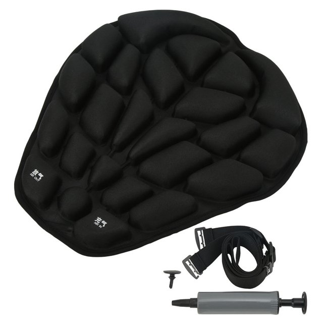 Cojín inflable para asiento de motocicleta, cojín de aire para asiento de motocicleta con prensa Manual Universal con bomba para coche de motocicleta