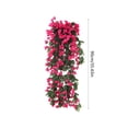 thumbnail image 3 of Glicinia artificial colgante, enredaderas de seda con flores para arco de boda, pared, jardín, cerca, decoración de interior y exterior, multicolor, 90 cm., 3 of 6