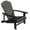 Black, variant on Outsunny Wooden Adirondack Chair for Fire Pit Deck Garden Natural