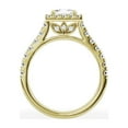 thumbnail image 3 of Unique Moments 1.50 ct Lab Grown Halo Princess Diamond Engagement Ring 14K Yellow Gold, 3 of 7