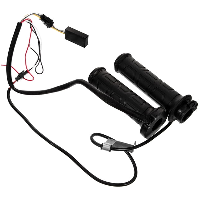 unbranded 1Par Manillar Calefactable Para Motocicleta Con Material Duradero Y Impermeable Negro