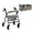 Beige Zebra Print, variant on COEQINE Rollator Walker Seat & Backrest Rollbar Covers Set with Storage Basket 3 Pieces Set, Soft Removable Protective Cover for Women Men Elderly, Daisy Yellow Black