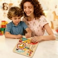 thumbnail image 4 of Costway Kids Montessori Educational Learning Toy with Clock, Seasons, Weathers, Days, 4 of 10