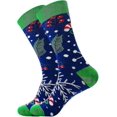 thumbnail image 5 of 6 Pair Unisex Christmas Socks One Size Fits All Adult Kids Women Men Winter Holiday Season Present Funny Sock, 5 of 5