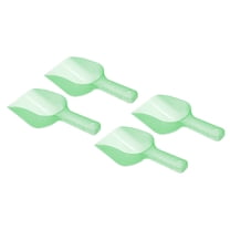 Uxcell Plastic Ice Maker Flour Shovel 12oz Ice Scoop Green, 4Pcs