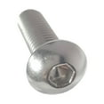 thumbnail image 5 of Fastenere Button Head Socket Cap Screws - 1/4-28 x 3-1/2" (25 Pack) Stainless Steel 18-8, Full Thread, Bright Plain Finish, Corrosion-Resistant, Machine Thread, Easy to Install w/ Allen Socket Drive, 5 of 6