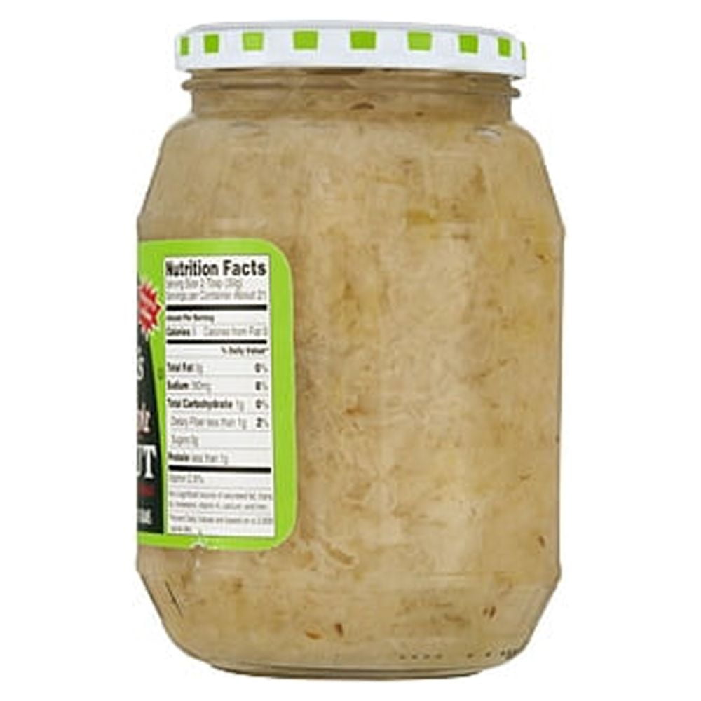 Frank's Quality Polish Style Shredded Sauerkraut, 32 Oz Jar, Mild Spice Level