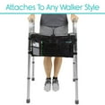 thumbnail image 2 of Vive Walker Bag - Accessories Wheelchair Basket Pouch (Water Resistant) - Seniors Caddy Accessory Attachment for Folding, Rolling Walkers, Universal Size, 2 of 11