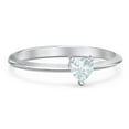 thumbnail image 1 of Bague Pierre de Naissance Cœur - Aigue-Marine (Marche), 1 of 6