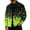 Green, variant on Retro Mens Halloween Bat Spooky Witch Overshirt Jacket Long Sleeve Snap Buttons Oversized Fit Halloween Festival Night Outerwear Black 2XL