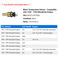 thumbnail image 2 of Water Temperature Sensor - Compatible with 1990 - 1994 Mitsubishi Eclipse 1991 1992 1993, 2 of 2
