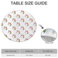 thumbnail image 6 of Rainbow Mane Unicorn Pattern Round Fitted Tablecloth with Elastic Edge,Dining Table Cover Waterproof,Outdoor Round Tablecloth for Camping,Dining,Indoor and Outdoor, 6 of 7