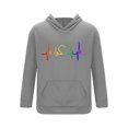thumbnail image 4 of VBTAPA Men's Hoodie Tracksuit 2 Piece Heart Print Casual Jogging Gym Sweat Suits for Men Hooded Sweatshirt Jogger Sweatpants Sweatsuits Sets Limited Time Sales Gray XXL, 4 of 6