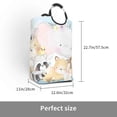 thumbnail image 3 of KLL Cute Animals Laundry Hamper,Large Canvas Fabric Lightweight Storage Basket Toy Organizer Dirty Clothes Collapsible Waterproof, 3 of 6