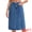 Blue, variant on DARING DIVA Women's A Line Back Waist Knee Length Jean Skirts Small Black Blue