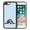 Basset Hound Dog Lying Down Looking Up, variant on WIRESTER Shockproof Soft Rubber Cover Case for Apple iPhone 7/8 Plus 5.5", Schnauzer Dog Butt Looking Back On Light Blue Background