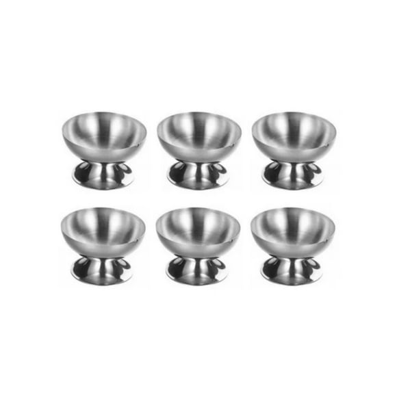 Moven Salseras De Acero Inoxidable 6 Piezas De 400ml Color Plateado
