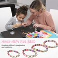 thumbnail image 2 of Abbracc 1 Boîte Perles Rondes Plates en Argile Breloques Élastiques Bracelets Collier DIY, 2 of 9