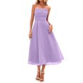 thumbnail image 1 of Vestido PRETTYGARDEN de verano con tirantes finos para mujer, color morado, 1 of 9