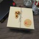 thumbnail image 5 of Kearding 500 piezas de pegatinas de amor hechas a mano, papel Kraft autoadhesivo, lujoso fondo dorado, etiqueta de regalo portátil para forma Artesanía No.1, 5 of 6
