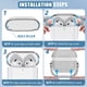 thumbnail image 5 of Funda Wowwat para AirPods 4, transparente, negra, suave, con mecanismo de bloqueo, 5 of 7