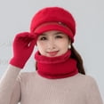 thumbnail image 6 of Fashion Women Scarves Keep Warm Peaked Cap Knitted Hat Beanies Hats Winter Hat BEIGE, 6 of 8