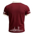 thumbnail image 3 of Hsovts Men's Never Forget 9/11 Memorial 25th Anniversary Polo Shirt Twin Towers Flag Print Breathable Short Sleeve Casual Mens Tshirt Wine L, 3 of 3
