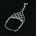 thumbnail image 2 of KAKOWELY Pulsera de diamantes de imitación con anillo para el dedo para mujer y niña., 2 of 4