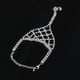 thumbnail image 2 of Pulsera de diamantes de imitación con anillo para el dedo para mujer y niña., 2 of 5