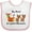 White/Pink, variant on Inktastic Hey, Santa It's my 1st Christmas Boys or Girls Baby Bib