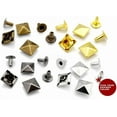 thumbnail image 6 of CRAFTME STUDIO 10 mm Spike Rivet Pyramid Rapid Rivet Studs for Leathercraft and Decoration, 100 PCS (Gunmetal), 6 of 8