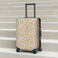 thumbnail image 6 of Susaid Watercolor Wildflowers Print Elastic Washable Suitcase Cover with Hidden Zipper, Fits 18-32 Inch Luggage for Protection During Travel-Small, 6 of 7