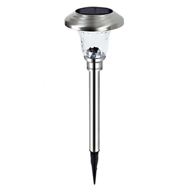Jardín Con Energía Solar Para Exteriores Lámpara Led Impermeable Para Césped Luz De Acero Inoxidable Y Luz Solar De Sombra Para Jardín Patio Kearding HA045713-02